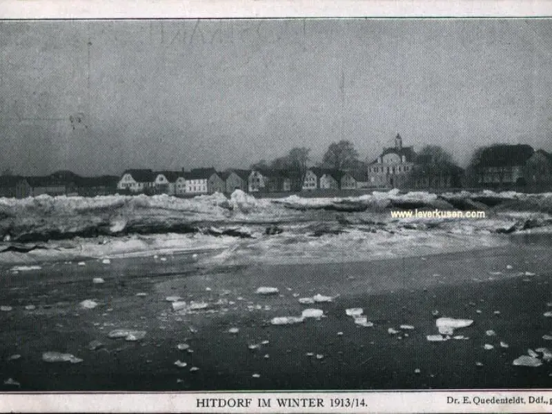 Hitdorf im Winter 1913/14