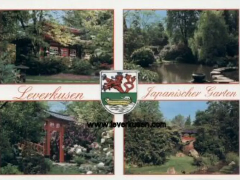 4fach Karte Japanischer Garten