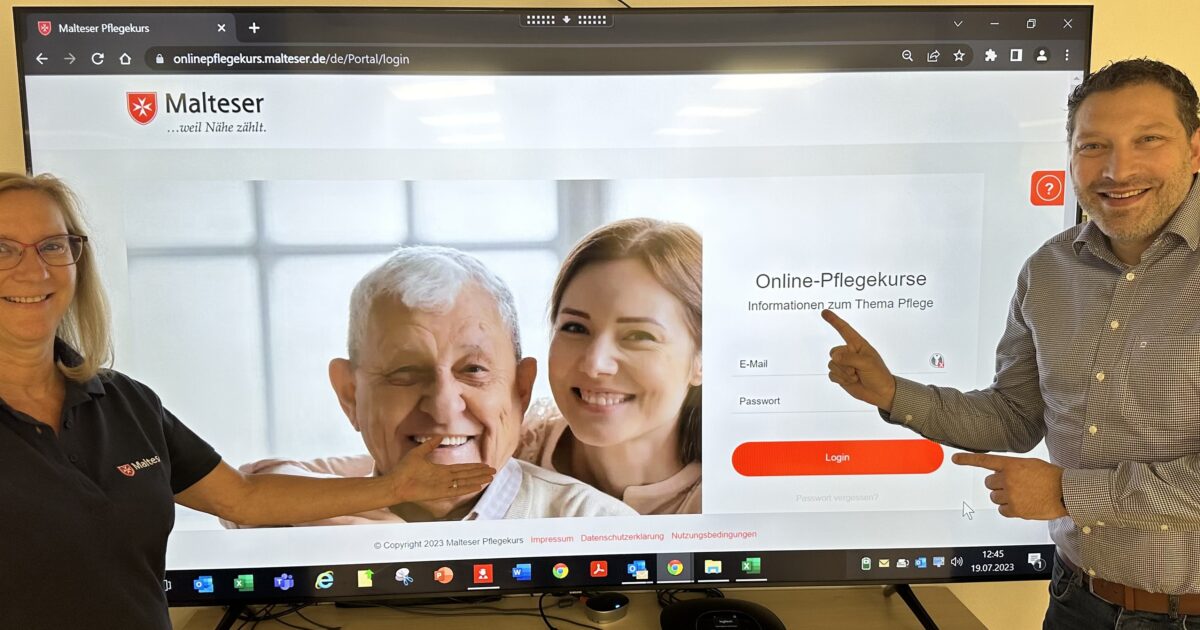 Malteser Leverkusen bieten Online-Pflegekurs an
