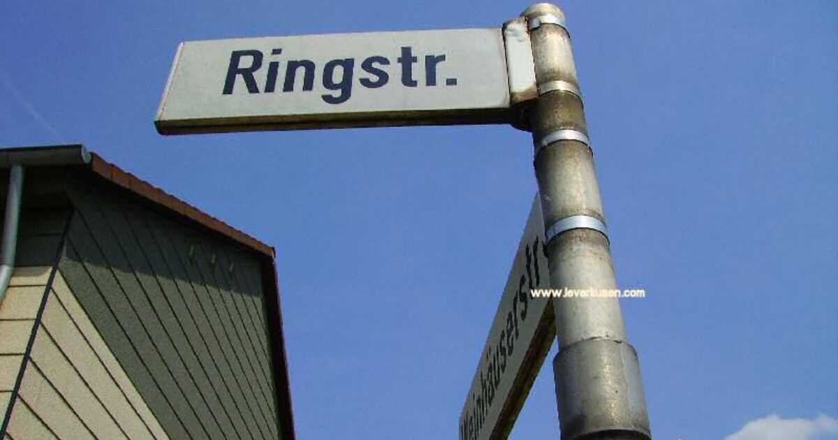 Ringstr., Straßenschild